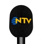 NTV Logolu Mikrofon Süngeri Baskı