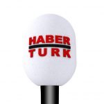 Haber Türk Logolu Mikrofon Süngeri Baskı