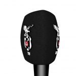 BJK TV Logolu Mikrofon Süngeri Baskı