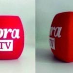 Fora TV Logolu Mikrofon Süngeri Baskı