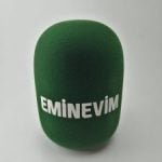 Eminevim Logolu Mikrofon Süngeri Baskı