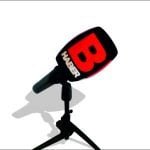 B HAber Logolu Mikrofon Süngeri Baskı