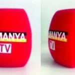 Almanya TV Logolu Mikrofon Süngeri Baskı