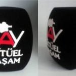 Logolu Mikrofon Süngeri Baskı